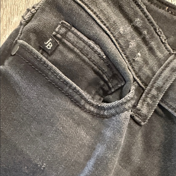 Judy Blues Black Denim skinny Jeans with Red Plaid Details - Picture 5 of 10